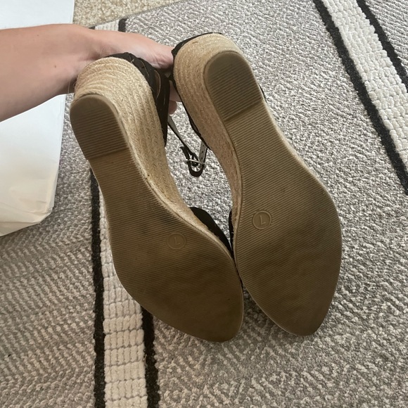 Black espadrilles block sandal - Picture 3 of 3